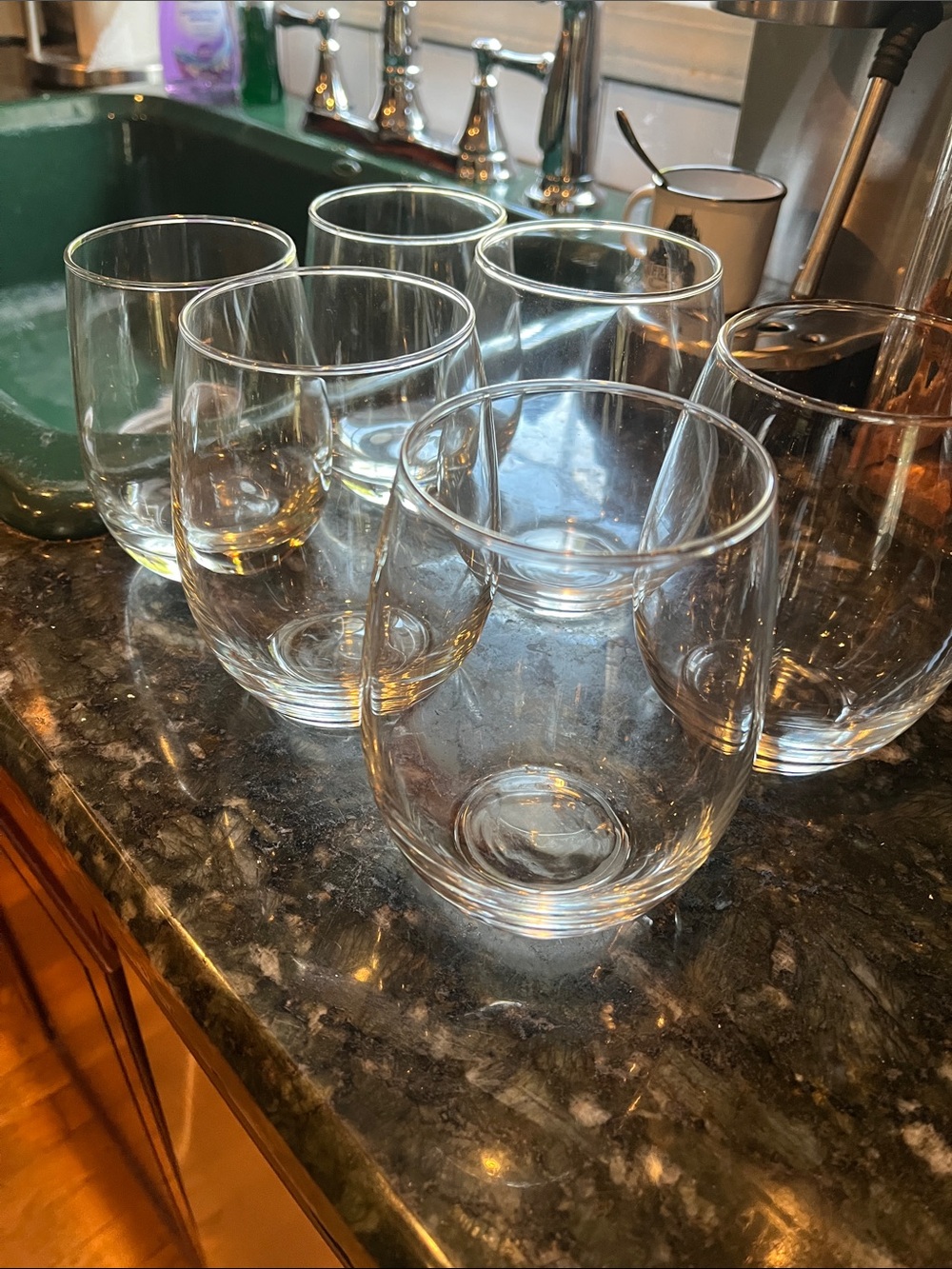 Wine glasses 4/2 and 4 sip and scribble coasters fun while you sip